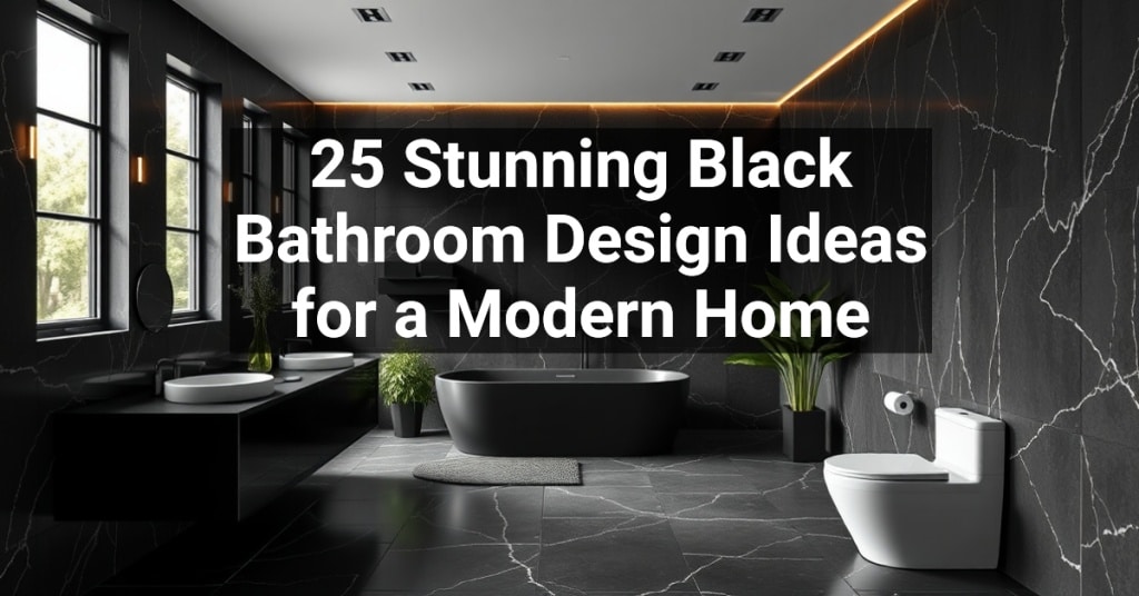 25 Stunning Black Bathroom Design Ideas for a Modern Home