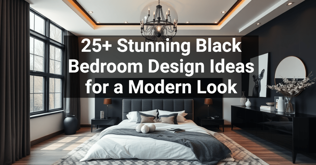 25+ Stunning Black Bedroom Design Ideas for a Modern Look