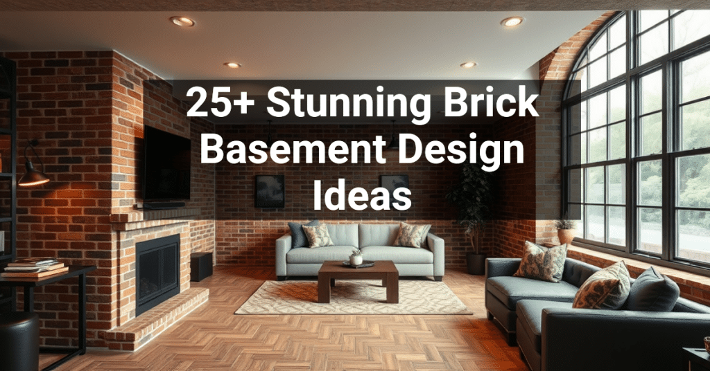 25+ Stunning Brick Basement Design Ideas