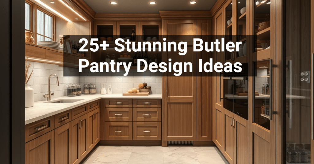 25+ Stunning Butler Pantry Design Ideas