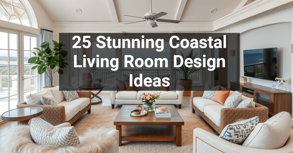 25 Stunning Coastal Living Room Design Ideas