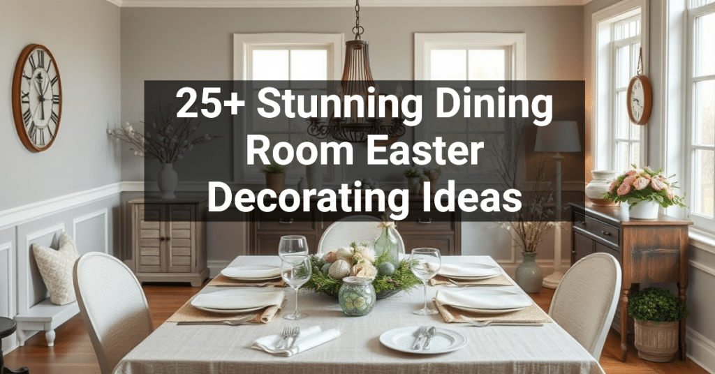 25+ Stunning Dining Room Easter Decorating Ideas