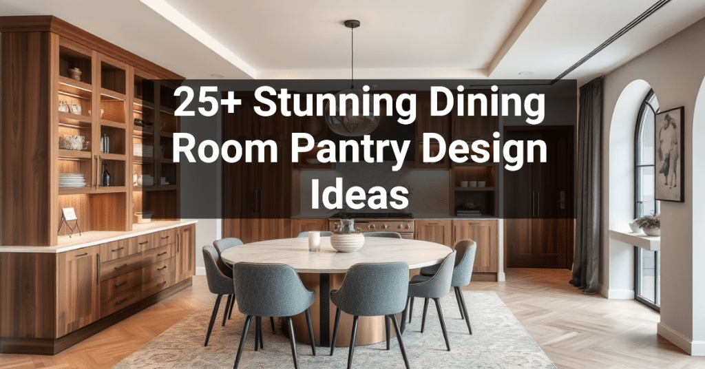 25+ Stunning Dining Room Pantry Design Ideas