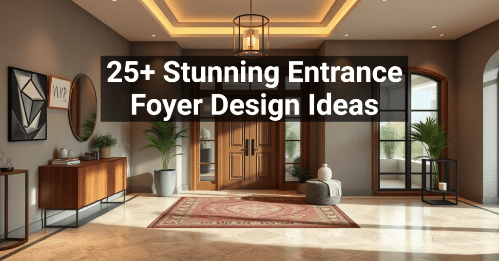 25+ Stunning Entrance Foyer Design Ideas