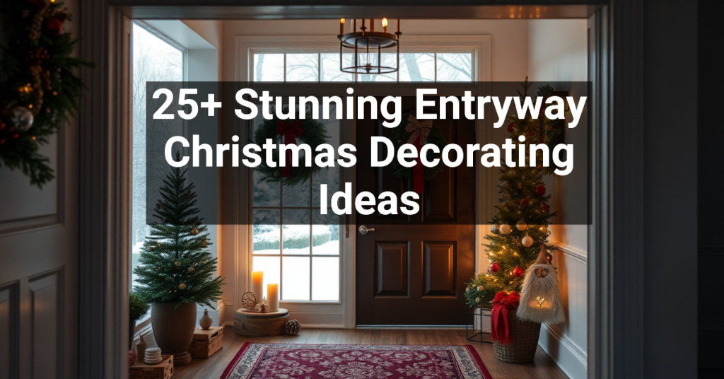 25+ Stunning Entryway Christmas Decorating Ideas