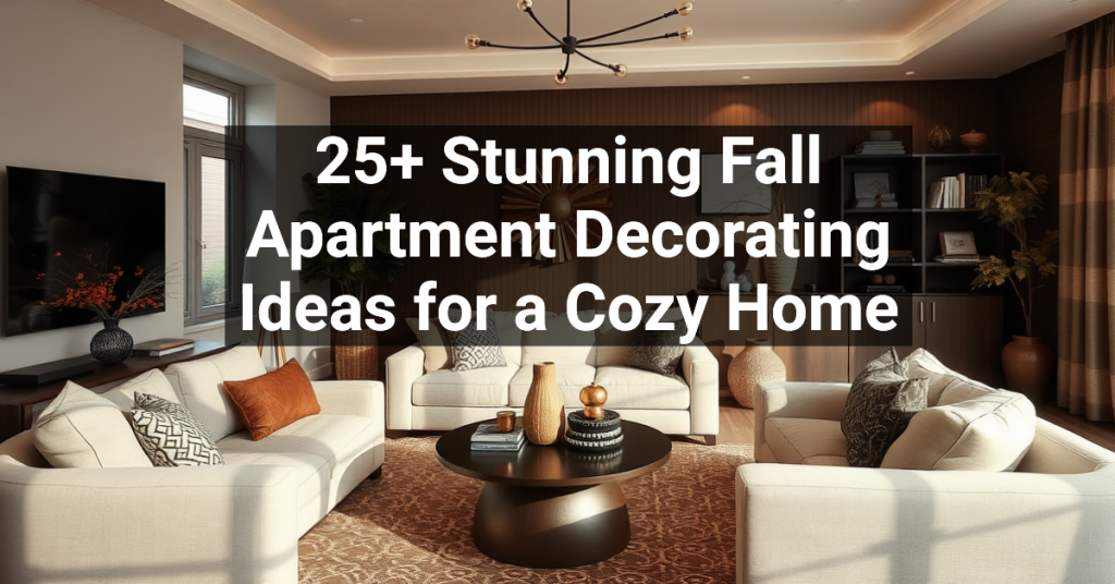 25+ Stunning Fall Apartment Decorating Ideas for a Cozy Home