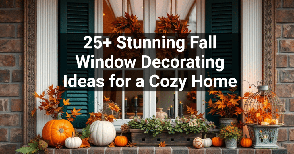 25+ Stunning Fall Window Decorating Ideas for a Cozy Home