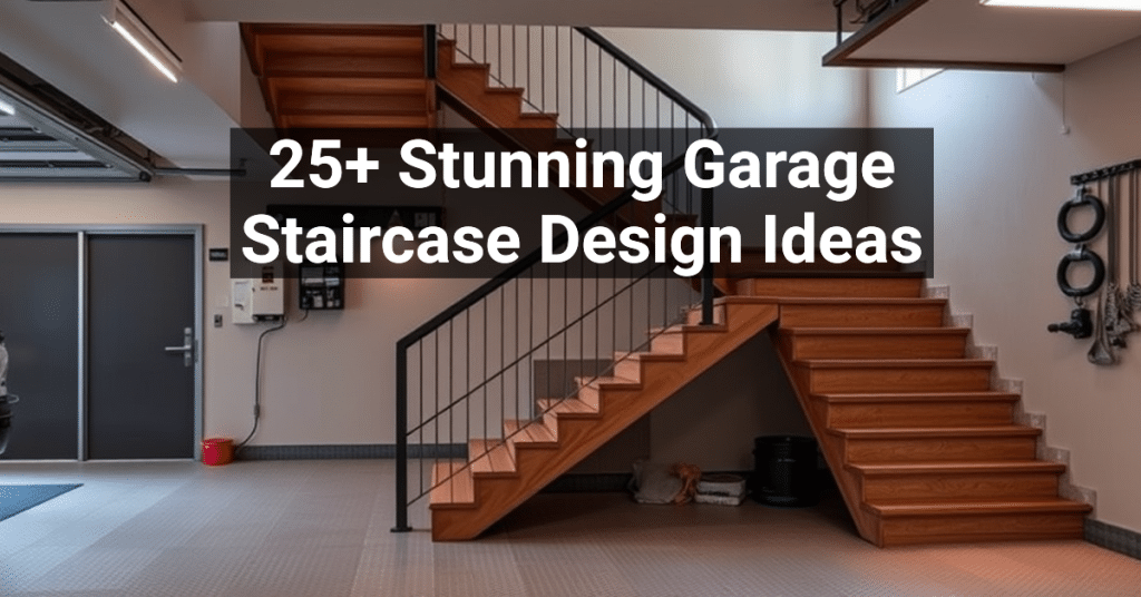 25+ Stunning Garage Staircase Design Ideas