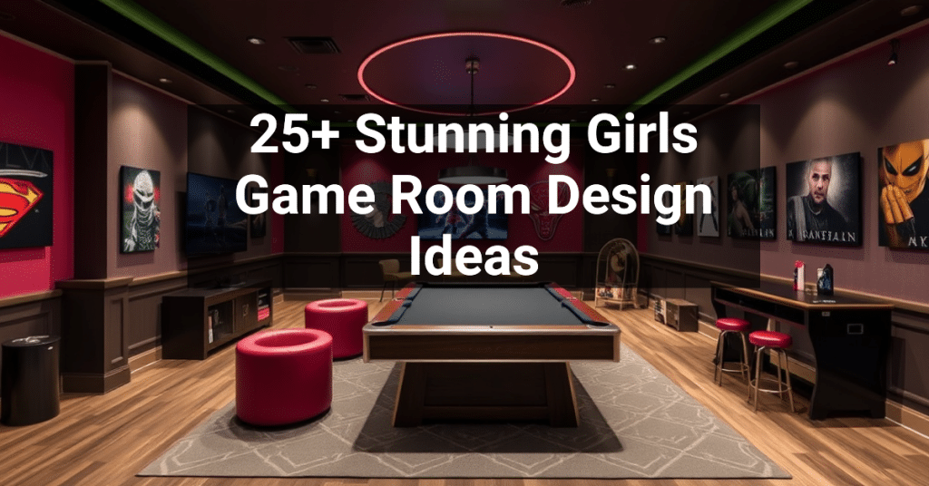 25+ Stunning Girls Game Room Design Ideas