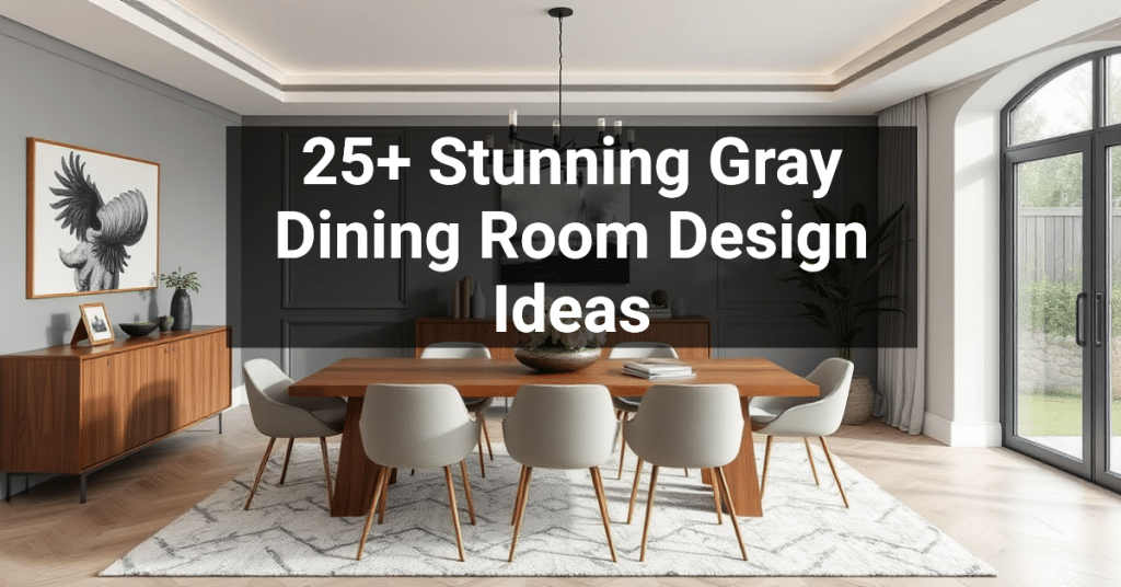 25+ Stunning Gray Dining Room Design Ideas