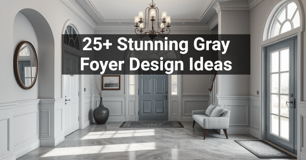 25+ Stunning Gray Foyer Design Ideas