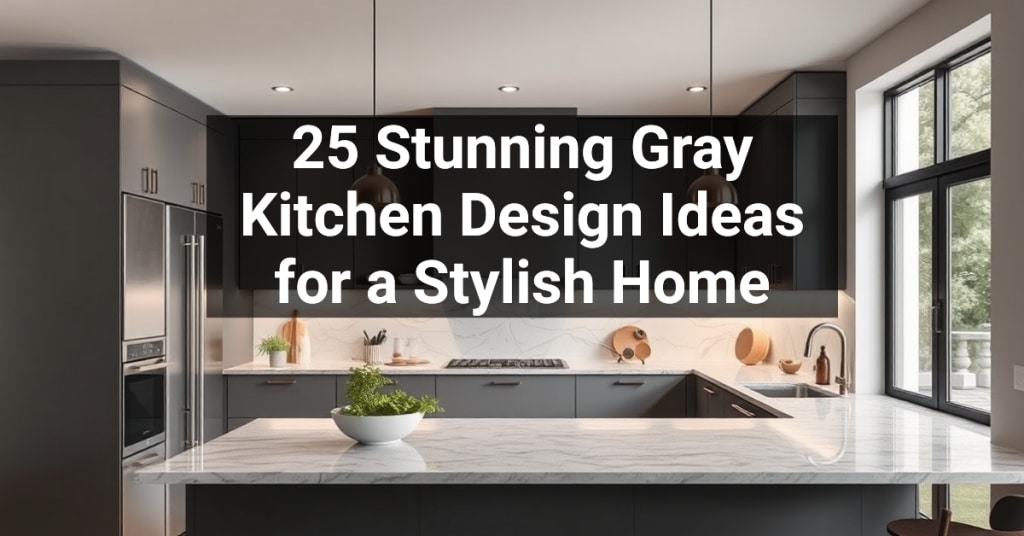 25 Stunning Gray Kitchen Design Ideas for a Stylish Home