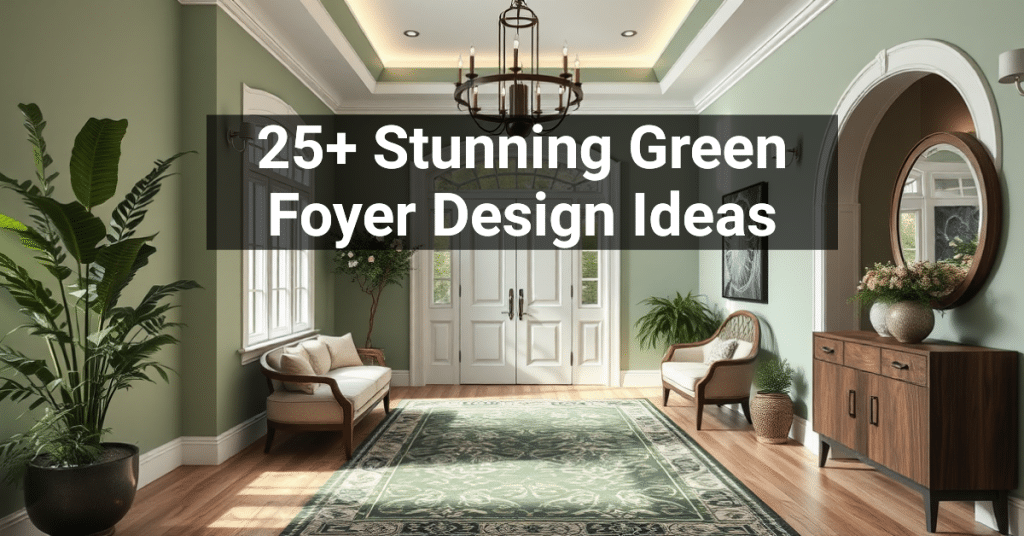 25+ Stunning Green Foyer Design Ideas