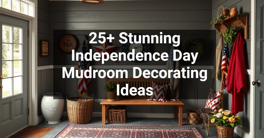 25+ Stunning Independence Day Mudroom Decorating Ideas