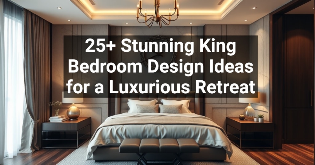 25+ Stunning King Bedroom Design Ideas for a Luxurious Retreat