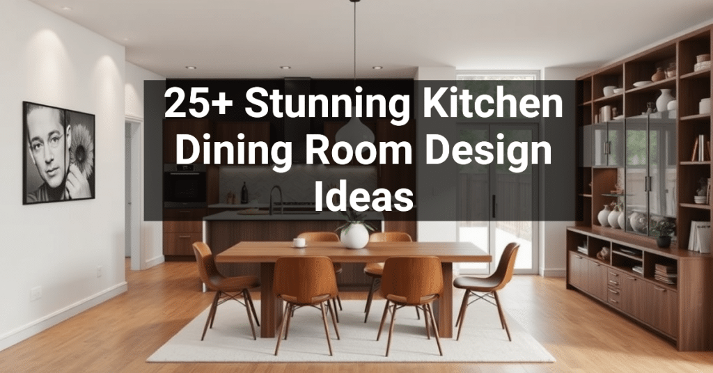 25+ Stunning Kitchen Dining Room Design Ideas