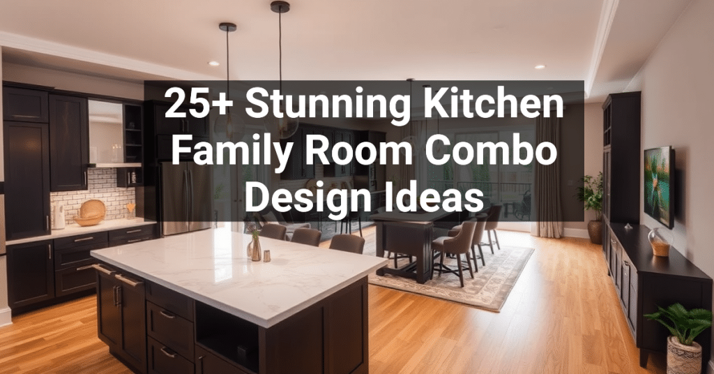 25+ Stunning Kitchen Family Room Combo Design Ideas