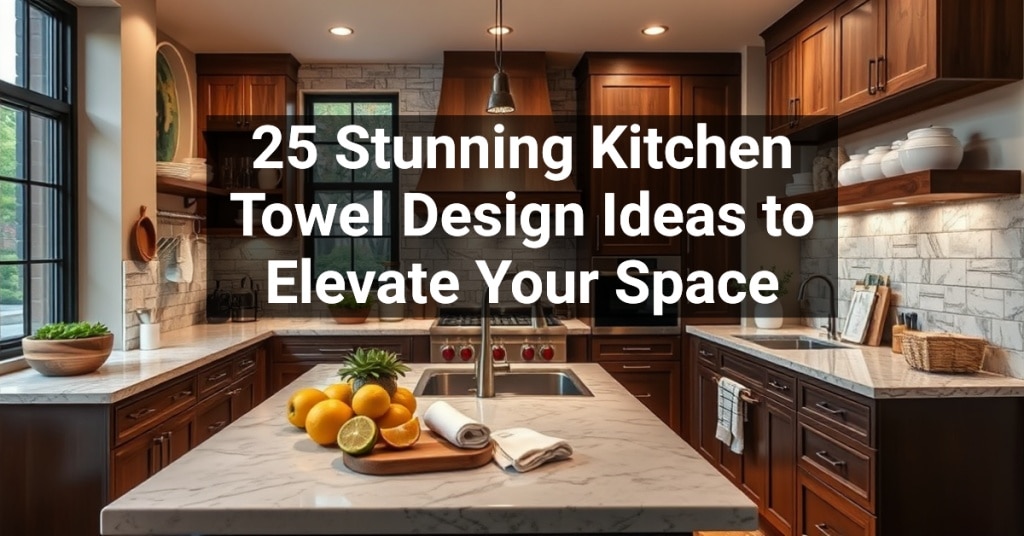 25 Stunning Kitchen Towel Design Ideas to Elevate Your Space