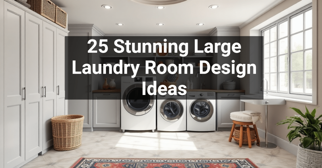 25 Stunning Large Laundry Room Design Ideas