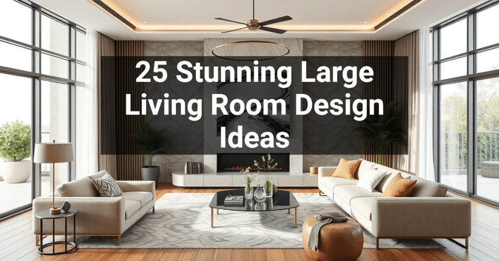 25 Stunning Large Living Room Design Ideas