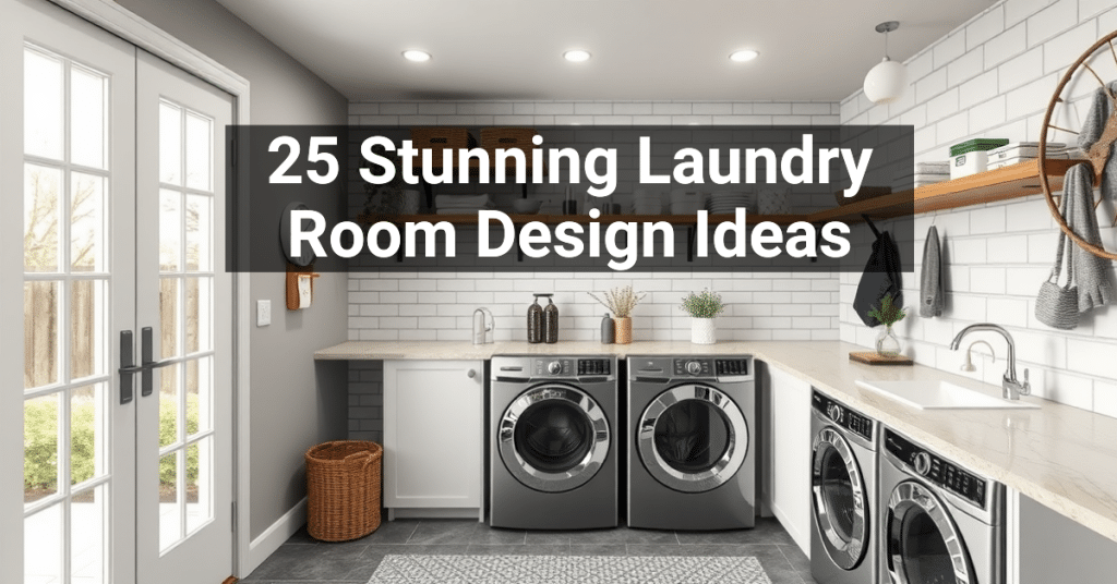 25 Stunning Laundry Room Design Ideas