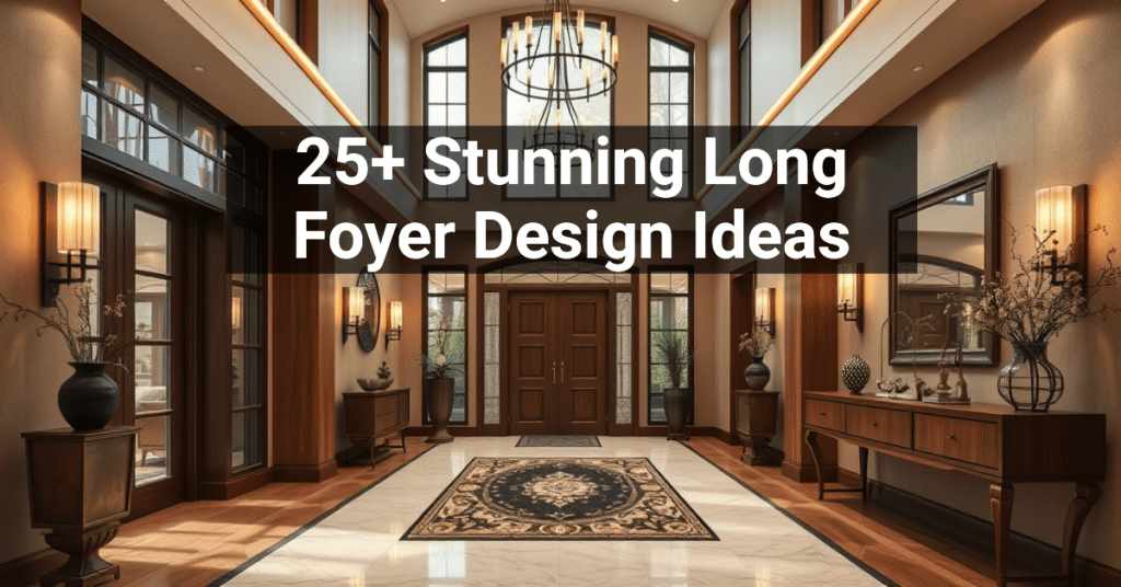 25+ Stunning Long Foyer Design Ideas