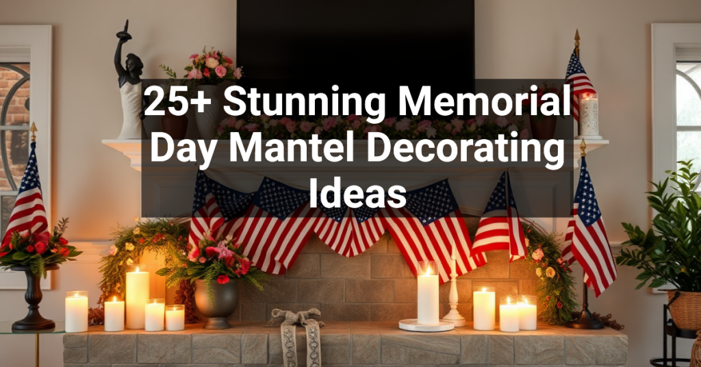 25+ Stunning Memorial Day Mantel Decorating Ideas