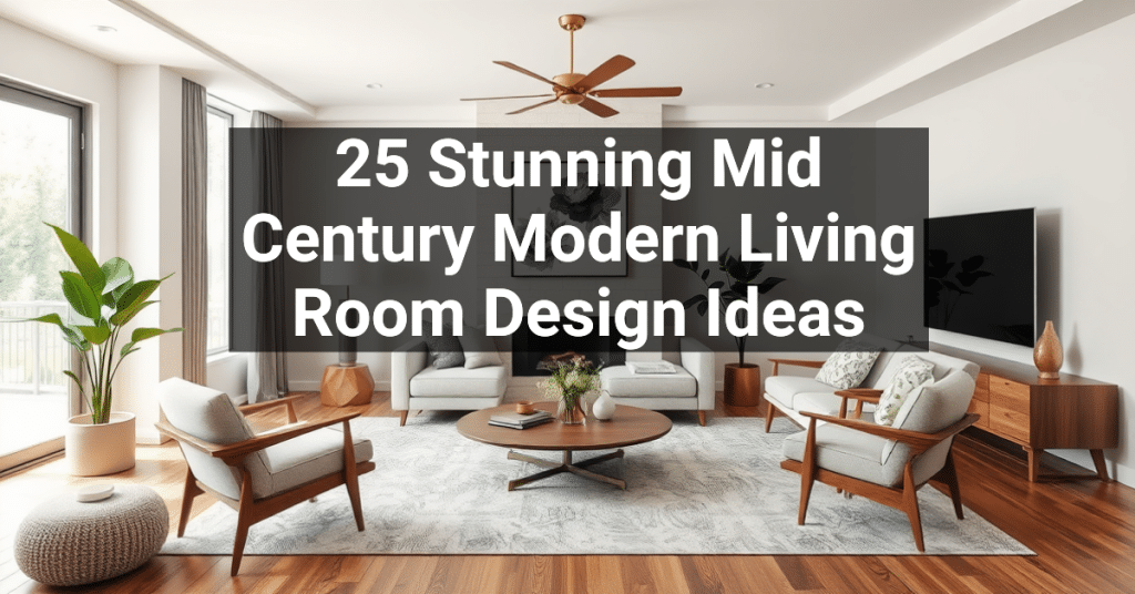 25 Stunning Mid Century Modern Living Room Design Ideas