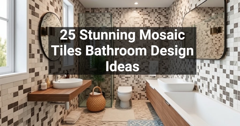 25 Stunning Mosaic Tiles Bathroom Design Ideas