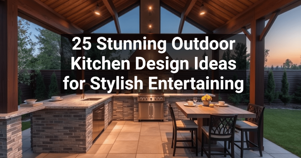 25 Stunning Outdoor Kitchen Design Ideas for Stylish Entertaining