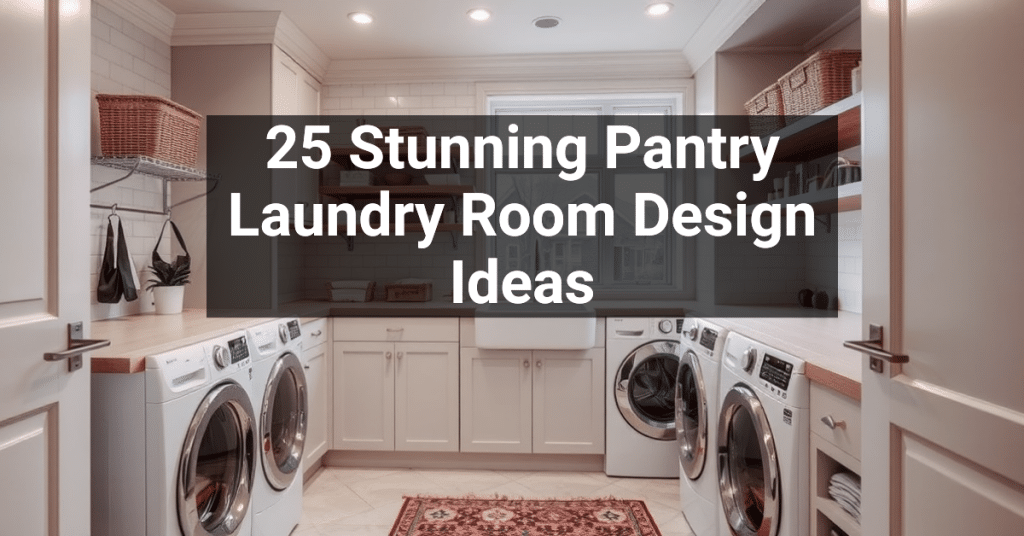 25 Stunning Pantry Laundry Room Design Ideas