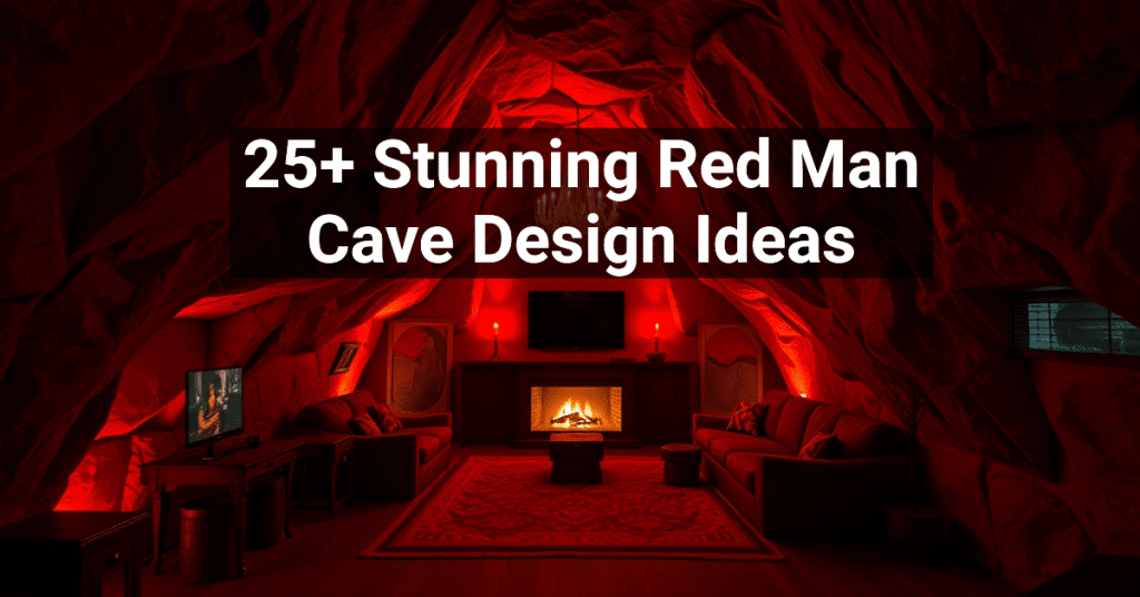 25+ Stunning Red Man Cave Design Ideas