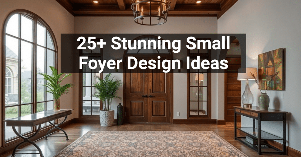 25+ Stunning Small Foyer Design Ideas