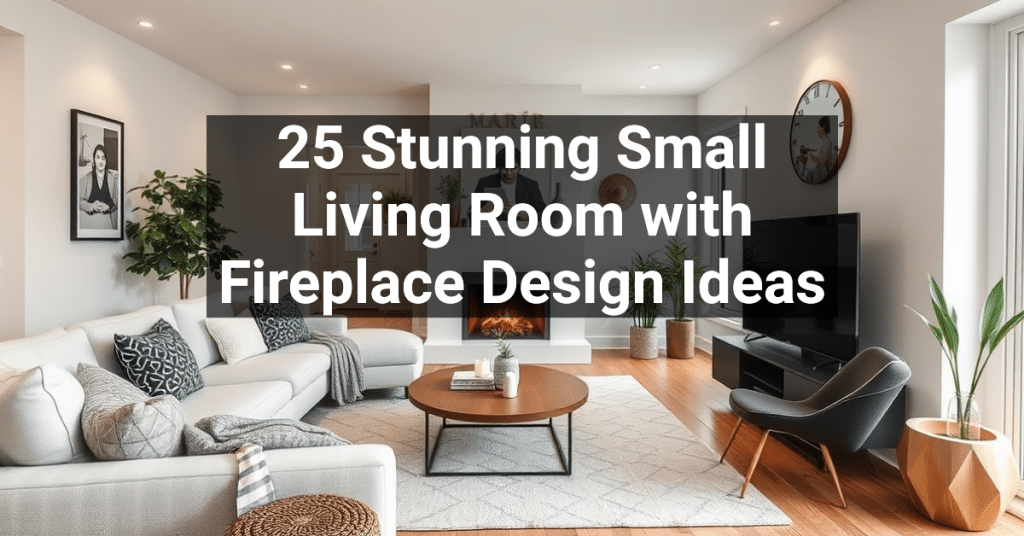 25 Stunning Small Living Room with Fireplace Design Ideas