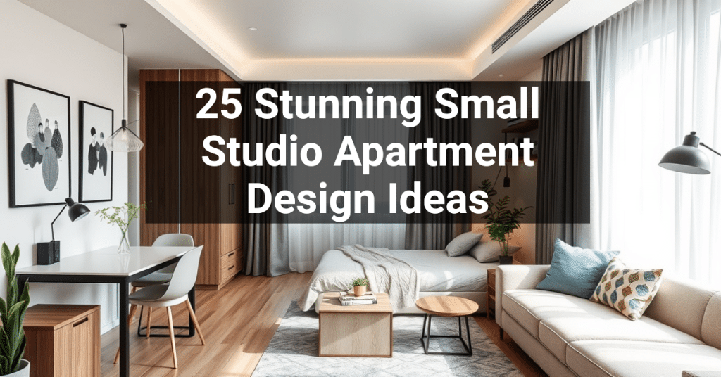 25 Stunning Small Studio Apartment Design Ideas