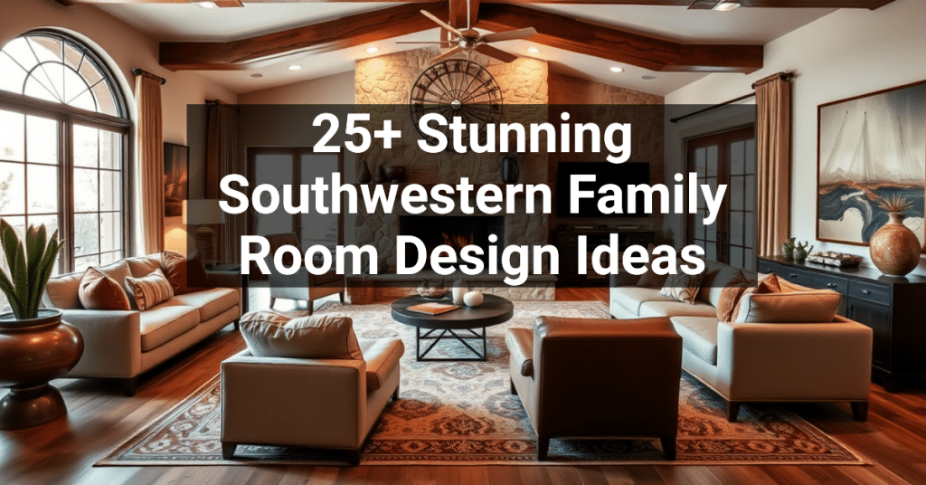 25+ Stunning Southwestern Family Room Design Ideas