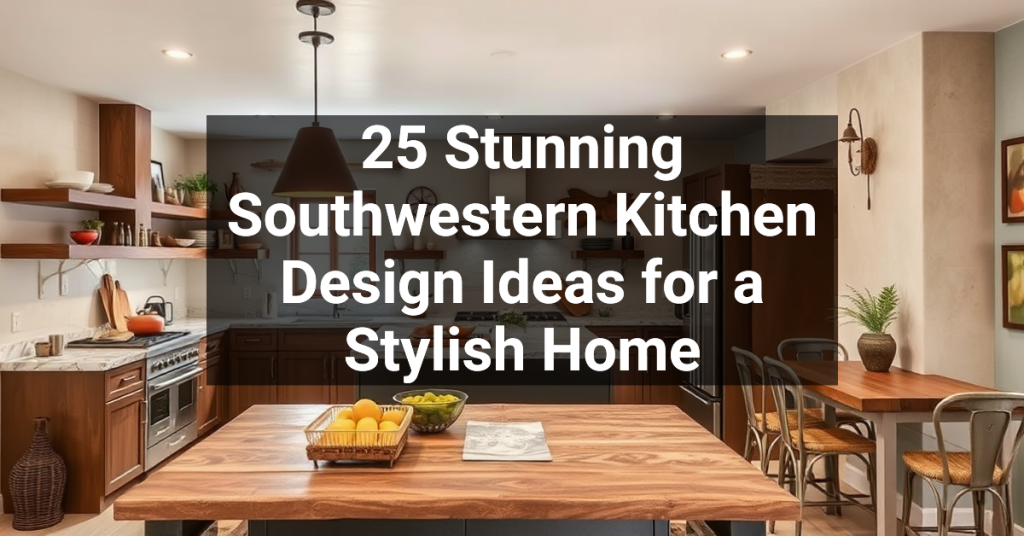 25 Stunning Southwestern Kitchen Design Ideas for a Stylish Home