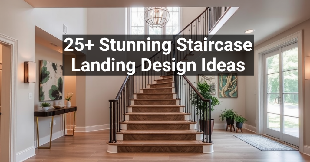 25+ Stunning Staircase Landing Design Ideas