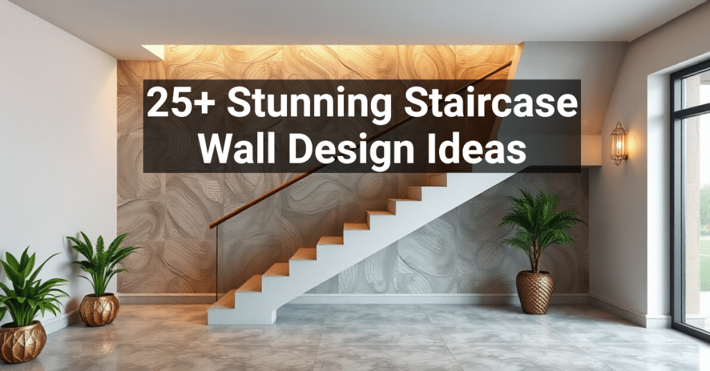 25+ Stunning Staircase Wall Design Ideas