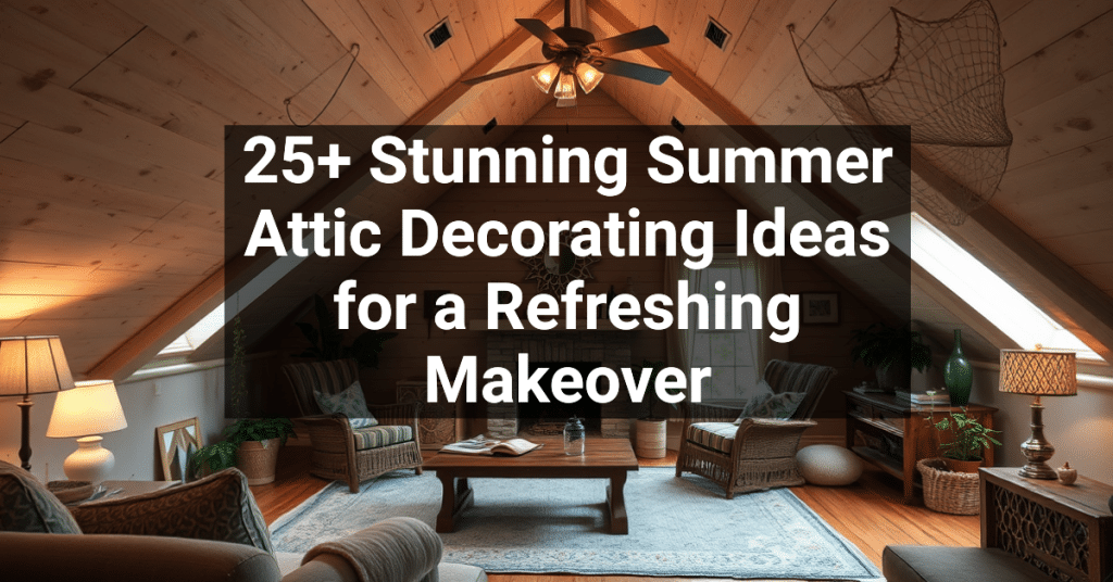 25+ Stunning Summer Attic Decorating Ideas for a Refreshing Makeover