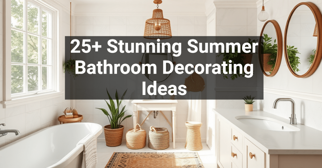 25+ Stunning Summer Bathroom Decorating Ideas