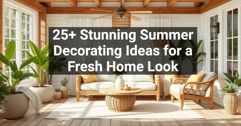 25+ Stunning Summer Decorating Ideas for a Fresh Home Look