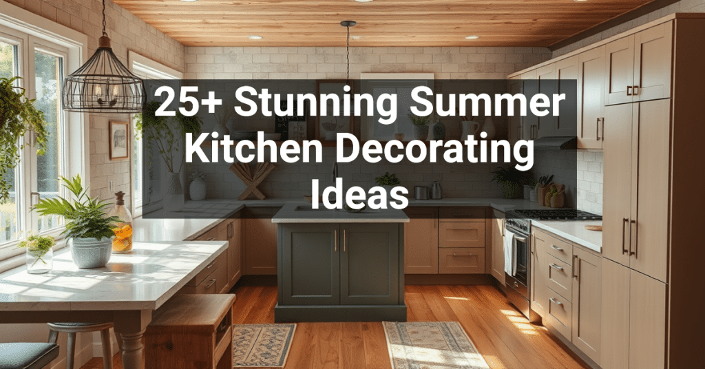 25+ Stunning Summer Kitchen Decorating Ideas