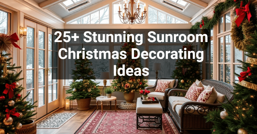 25+ Stunning Sunroom Christmas Decorating Ideas