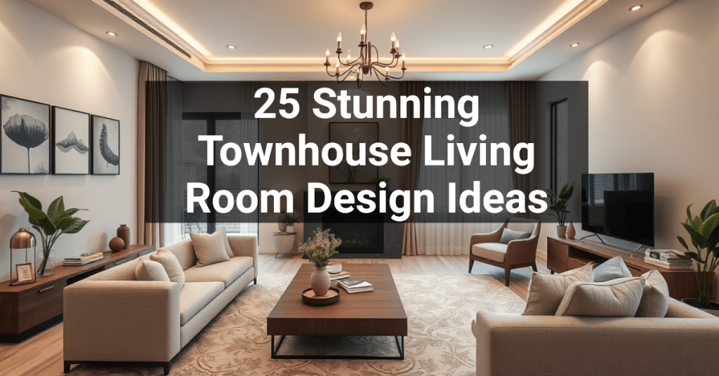 25 Stunning Townhouse Living Room Design Ideas