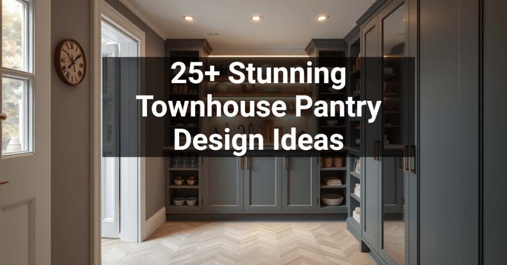 25+ Stunning Townhouse Pantry Design Ideas