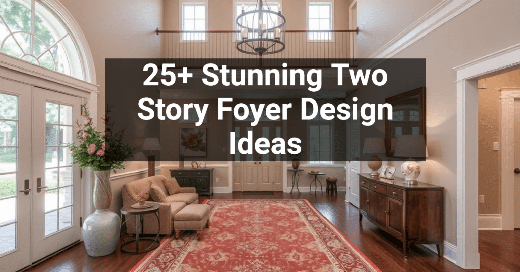 25+ Stunning Two Story Foyer Design Ideas