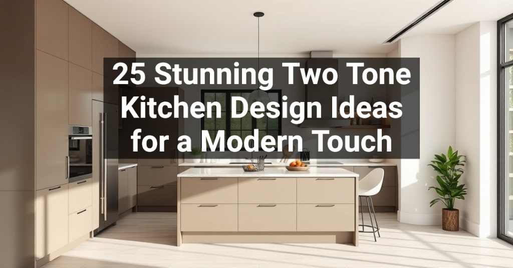 25 Stunning Two Tone Kitchen Design Ideas for a Modern Touch