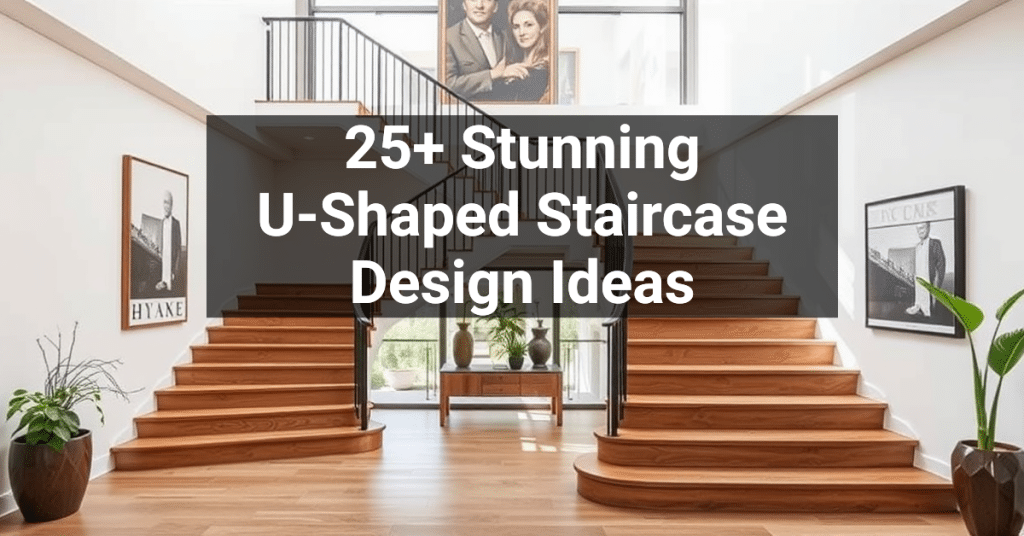 25+ Stunning U-Shaped Staircase Design Ideas