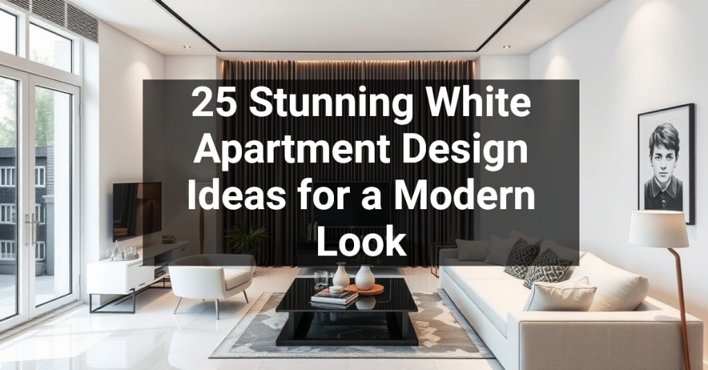 25 Stunning White Apartment Design Ideas for a Modern Look